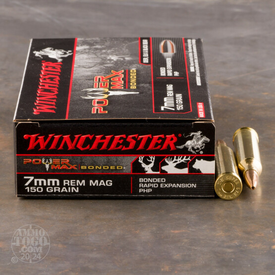 20rds - 7mm Rem. Mag. Winchester Super-X 150gr. Power Max Bonded PHP Ammo