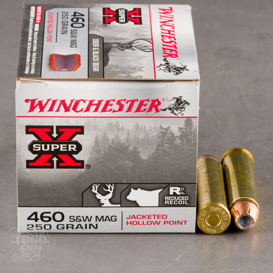20rds - 460 S&W Mag Winchester 250gr. Super-X Reduced Recoil HP Ammo