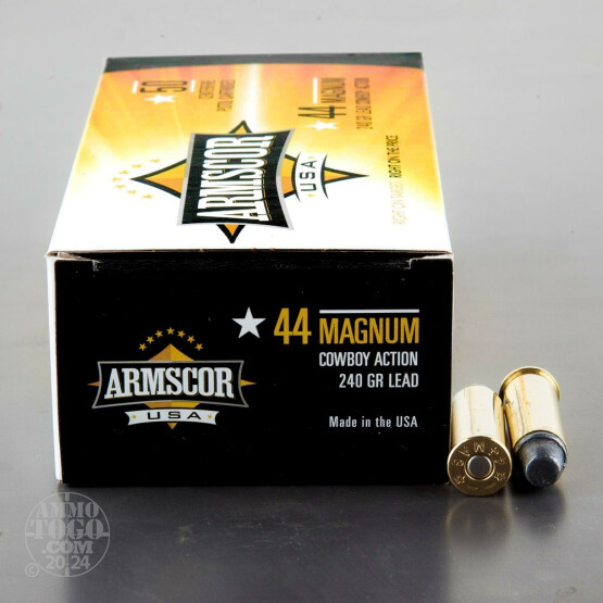400rds - 44 Magnum Armscor USA Cowboy Action 240gr. SWC Ammo