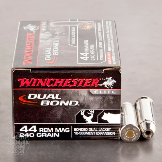 20rds - 44 Mag Winchester Supreme 240gr. DJHP Bonded Ammo
