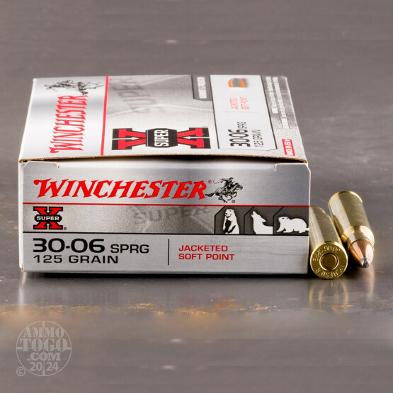 20rds - 30-06 Winchester 125gr. Super-X Pointed Soft Point Ammo