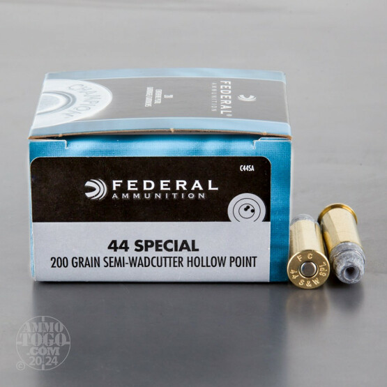 20rds - 44 Special Federal 200gr. Semi-Wadcutter Hollow Point Ammo