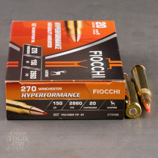 20rds - 270 Win Fiocchi Extrema 150gr. SST Polymer Tip Ammo