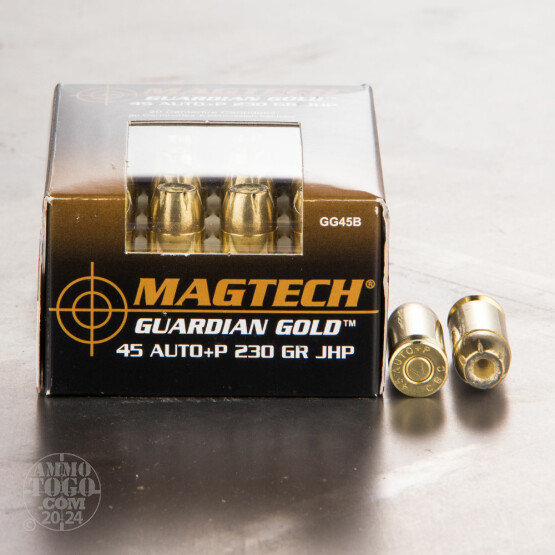 20rds - 45 ACP MAGTECH Guardian Gold 230gr. +P HP Ammo