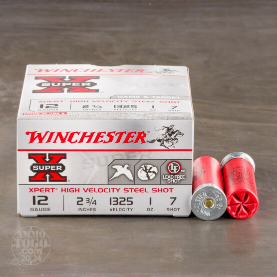 25rds - 12 Gauge Winchester Xpert Steel Shot Game & Target Load 1 Ounce 2 3/4" #7 Shot Ammo