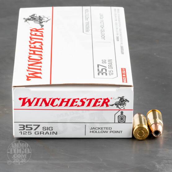 500rds - 357 Sig Winchester USA 125gr JHP Ammo