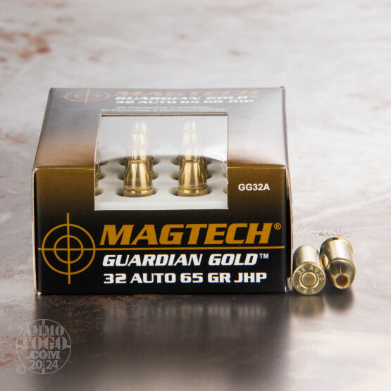 20rds - 32 Auto Magtech Guardian Gold 65gr. Jacketed Hollow Point Ammo