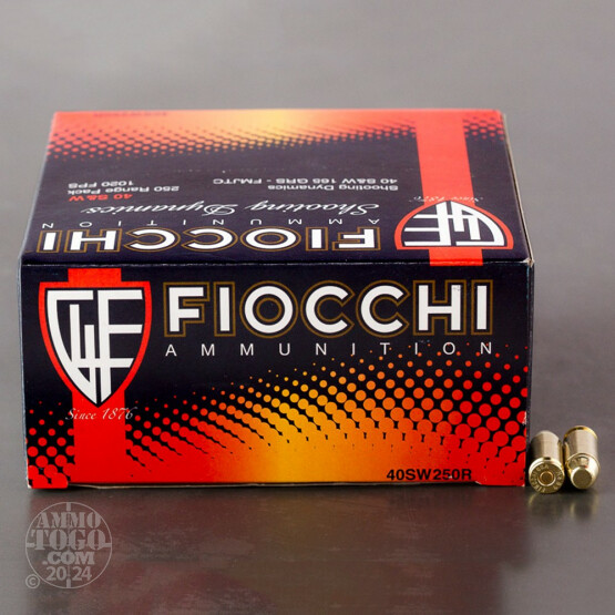 1000rds – 40 S&W Fiocchi Shooting Dynamics 165gr. FMJ Ammo 