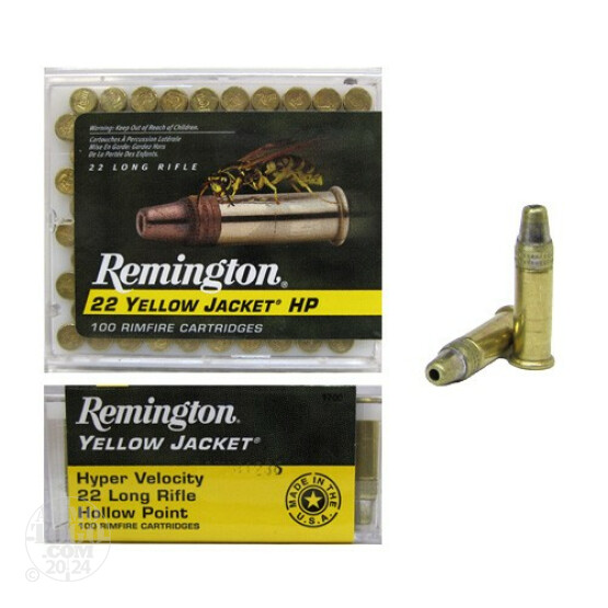 500rds - 22LR Remington Yellow Jacket 33gr. Hollow Point Ammo
