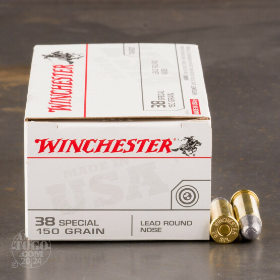 500rds - 38 Special Winchester USA 150gr. LRN Ammo
