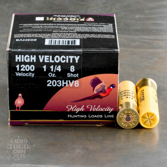 25rds - 20 Gauge Fiocchi High Velocity 3" 1-1/4 Ounce #8 Shot Ammo