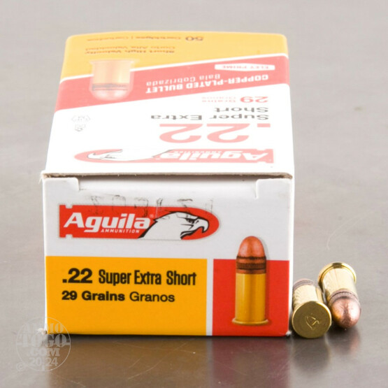 500rds - .22 Short Aguila 29gr. High Velocity Solid Point Ammo