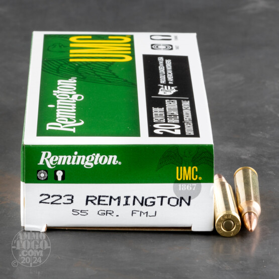 500rds - 223 Remington UMC 55gr. FMJ Ammo