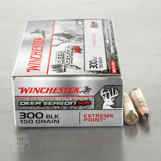 200rds – 300 AAC Blackout Winchester Deer Season XP 150gr. Extreme Point Ammo