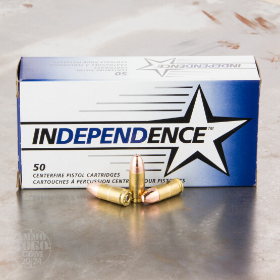 500rds - 9mm Independence 115gr. FMJ Ammo