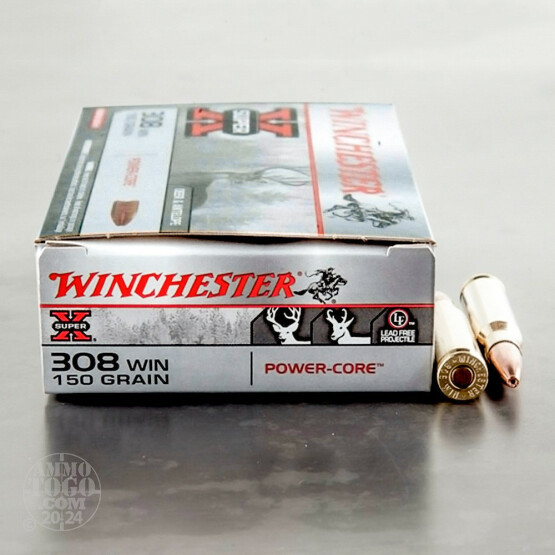 20rds - 308 Winchester Super X Power Core 150gr. LF HP Ammo