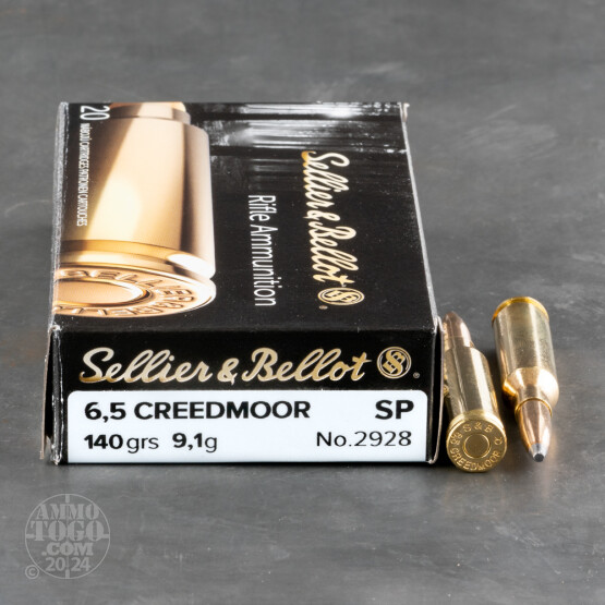 20rds - 6.5 Creedmoor Sellier & Bellot 140gr. SP Ammo
