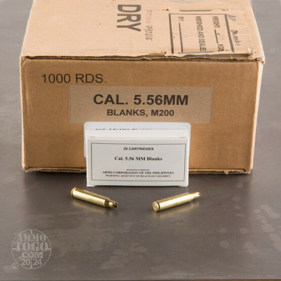 1000rds - 5.56x45mm Armscor Blanks Ammo