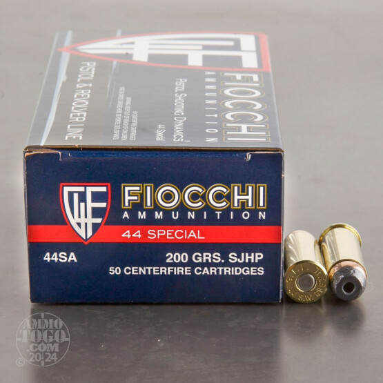 50rds - 44 Special Fiocchi 200gr. SJHP Ammo