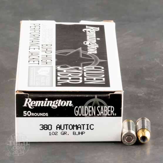 500rds – 380 Auto Remington Golden Saber 102gr. BJHP Ammo