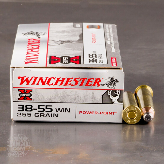 20rds - 38-55 Win 255gr. Super-X Soft Point Ammo