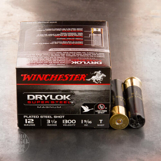 25rds – 12 Gauge Winchester Drylok Super Steel Magnum 3-1/2" 1-9/16 oz. T-Shot Ammo
