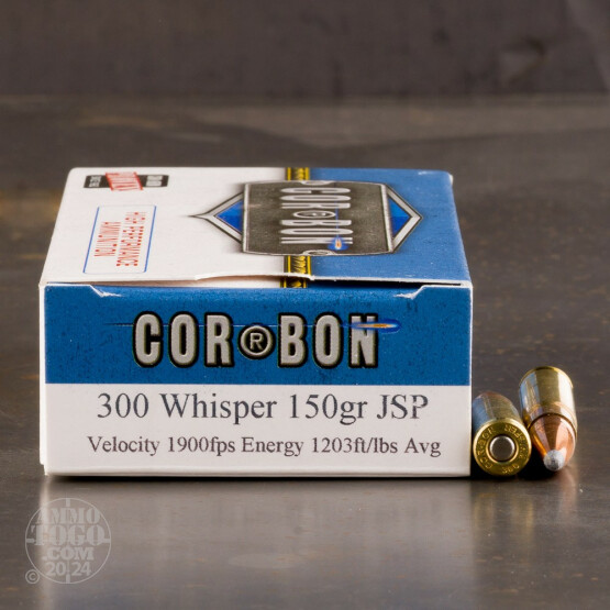20rds - 300 Whisper Corbon Hunter 150gr. JSP Ammo