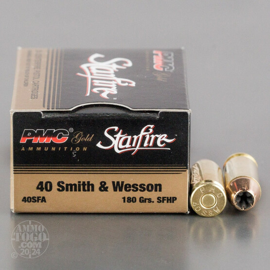 20rds - 40 S&W PMC Starfire 180gr. Hollow Point Ammo