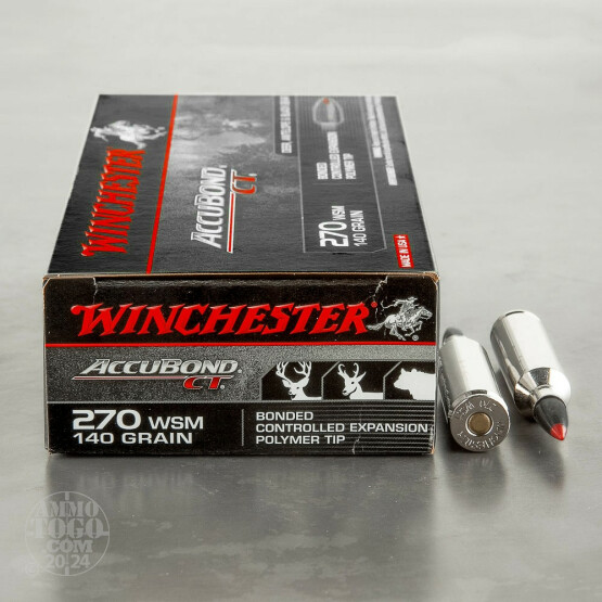 20rds - 270 WSM Winchester Supreme 140gr AccuBond Ammo