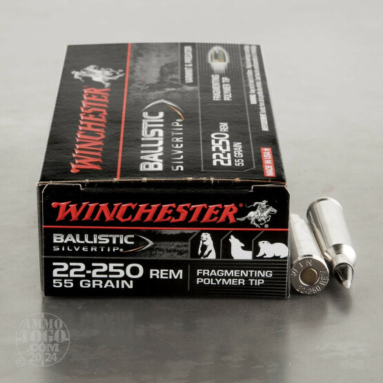 20rds - 22-250 Rem Winchester Supreme 55gr. Ballistic Silvertip Ammo