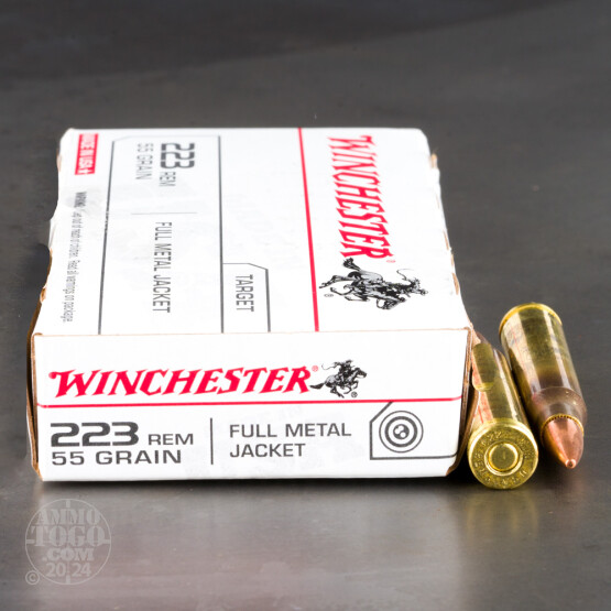 20rds - .223 Winchester USA 55gr. FMJ Ammo