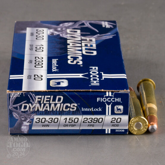 20rds - 30-30 Fiocchi 150gr. Pointed Soft Point Ammo