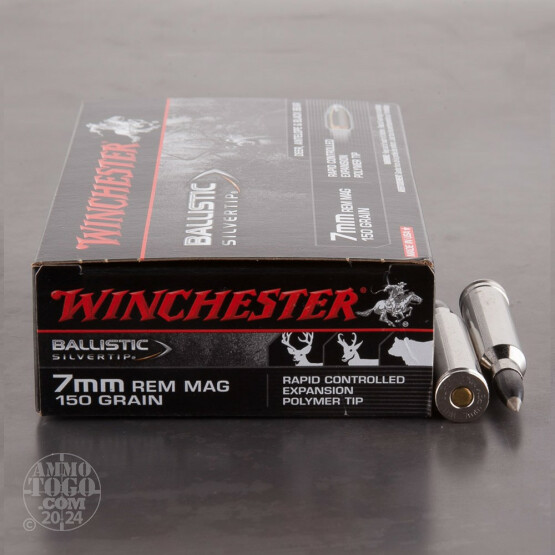20rds - 7mm Rem. Mag Winchester Supreme 150gr. Ballistic Silvertip Ammo