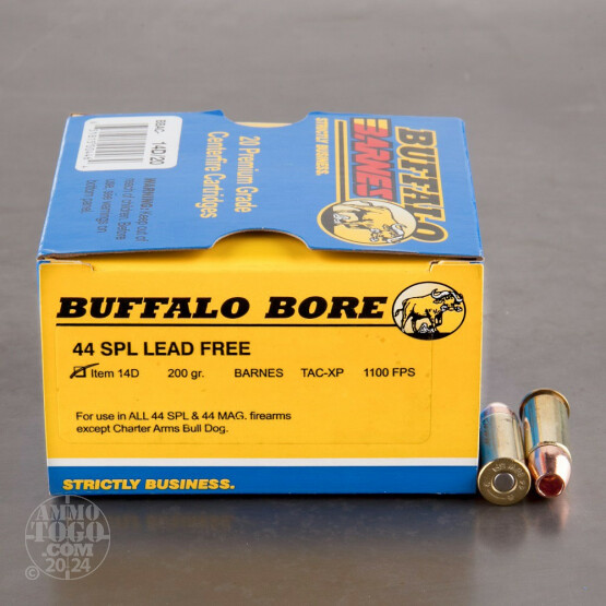 20rds - 44 Special Buffalo Bore 200gr. Barnes TAC-XP HP Ammo