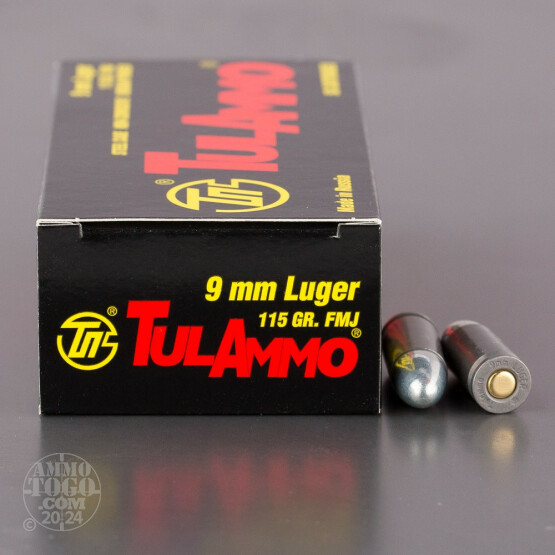 1000rds – 9mm Tula 115gr. FMJ Ammo