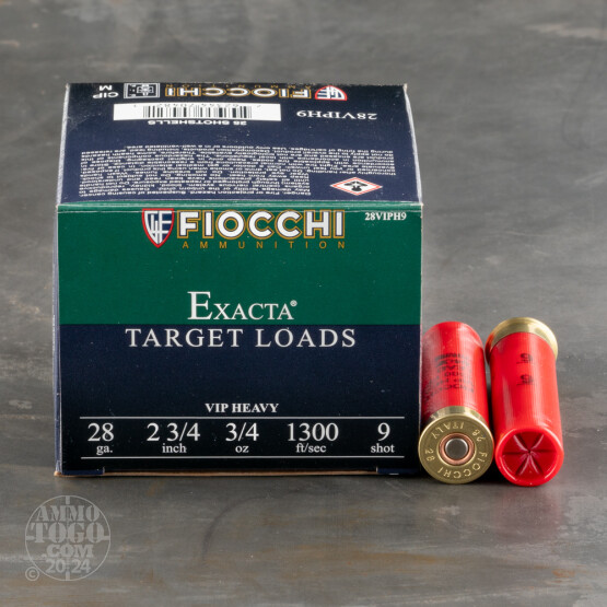 250rds – 28 Gauge Fiocchi 2-3/4" 3/4oz. #9 Shot Ammo