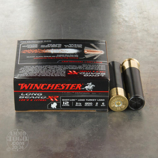 10rds – 12 Gauge Winchester Long Beard XR 3-1/2" 2oz. #6 Shot-Lok Ammo