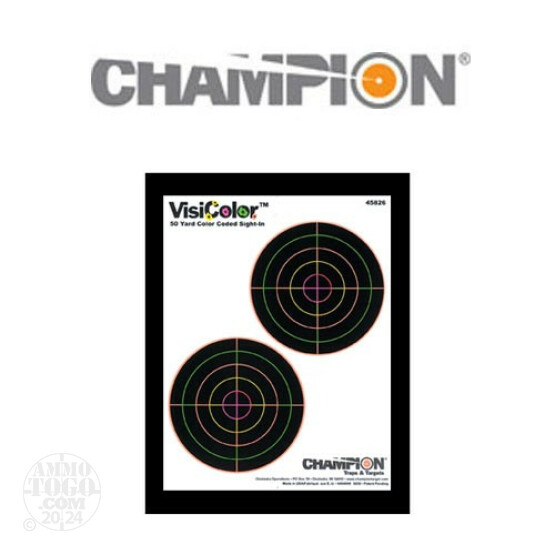 1 - Champion Visishot 50yd. Sight-In Target 10 Pack
