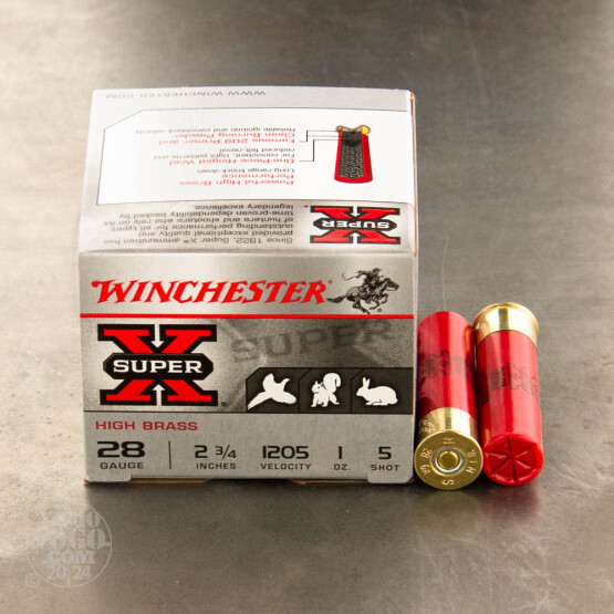 250rds – 28 Gauge Winchester Super-X 2-3/4" 1oz. #5 Shot Ammo