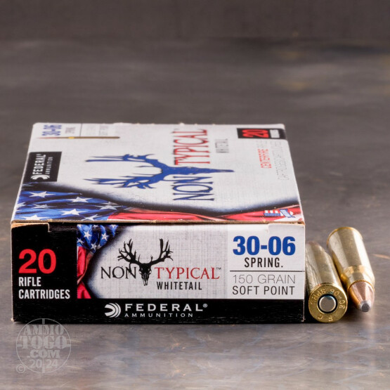 20rds - 30-06 Federal Non-Typical Whitetail 150gr. Non-Typical SP Ammo