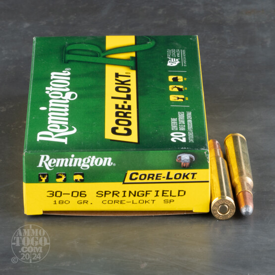 20rds - 30-06 Remington 180gr. Core-Lokt Soft Point Ammo