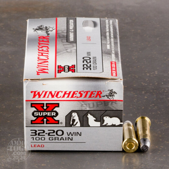 50rds - 32-20 Winchester 100gr. Lead RNFP Ammo