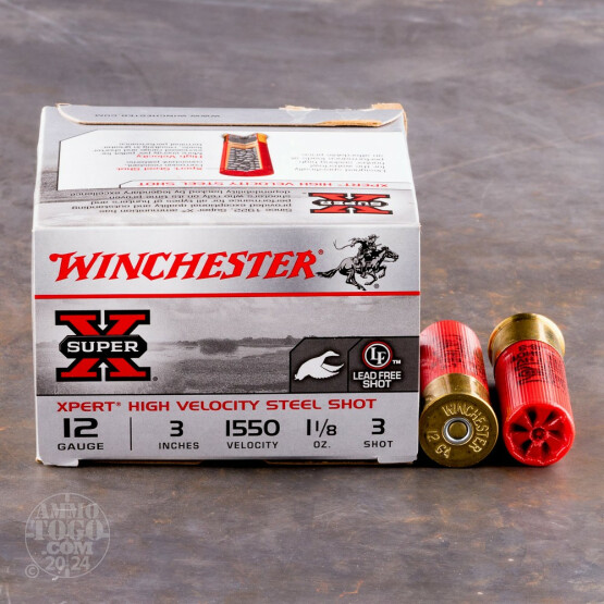 25rds – 12 Gauge Winchester Super-X Waterfowl 3" 1-1/8 oz. #3 Steel Shot Ammo