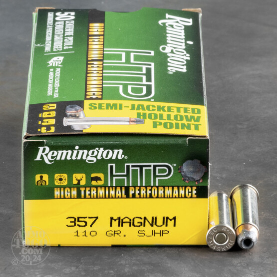 500rds – 357 Magnum Remington HTP 110gr. SJHP Ammo