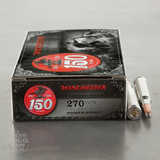 20rds – 270 Win Winchester 150th Year Anniversary Commemorative 150gr. PP Ammo