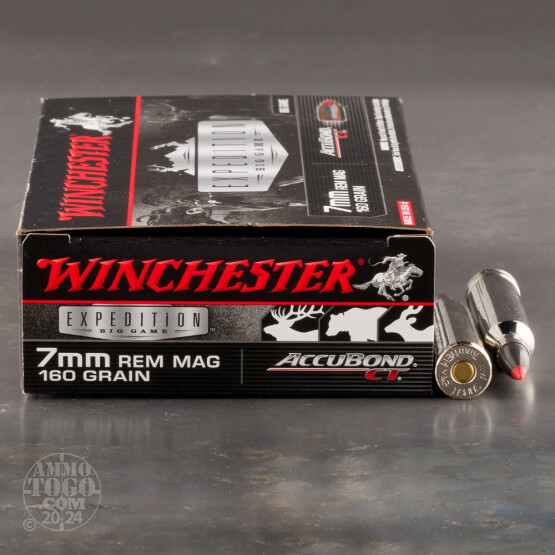 20rds - 7mm Rem. Mag Winchester Supreme 160gr. Accubond Ammo