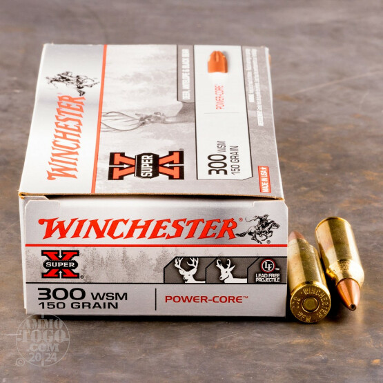 20rds - 300 WSM Winchester Super-X 150gr. Power-Core PHP Lead Free Ammo