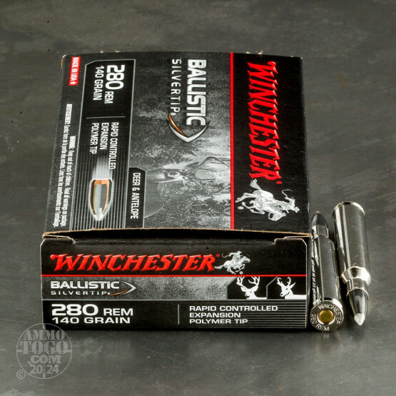 20rds - 280 Rem Winchester 140gr. Supreme Ballistic Silvertip