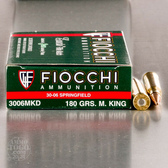 20rds – 30-06 Fiocchi 180gr. MatchKing HP Ammo