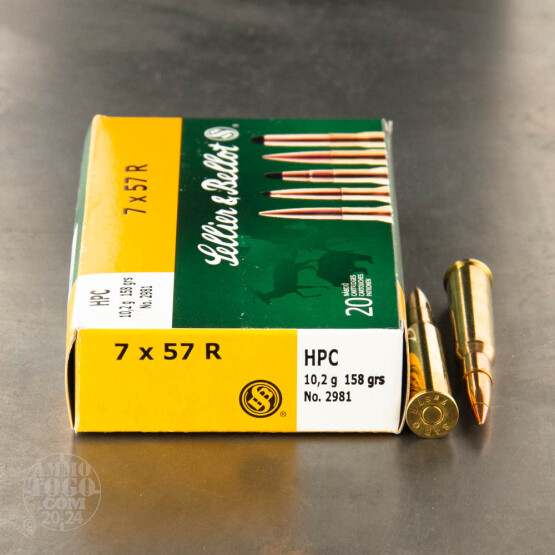 20rds - 7x57 R Sellier and Bellot 158 gr HPC  